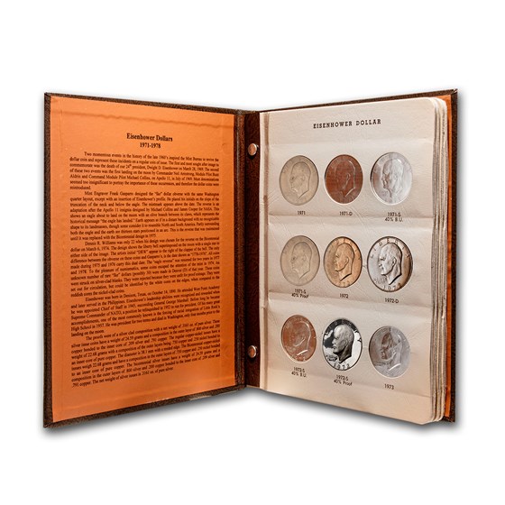 1971-1978 32-Coin Eisenhower Dollar Set BU/Proof (Dansco Album) 1971-1978 32-Coin Eisenhower Dollar Set BU/Proof (Dansco Album)